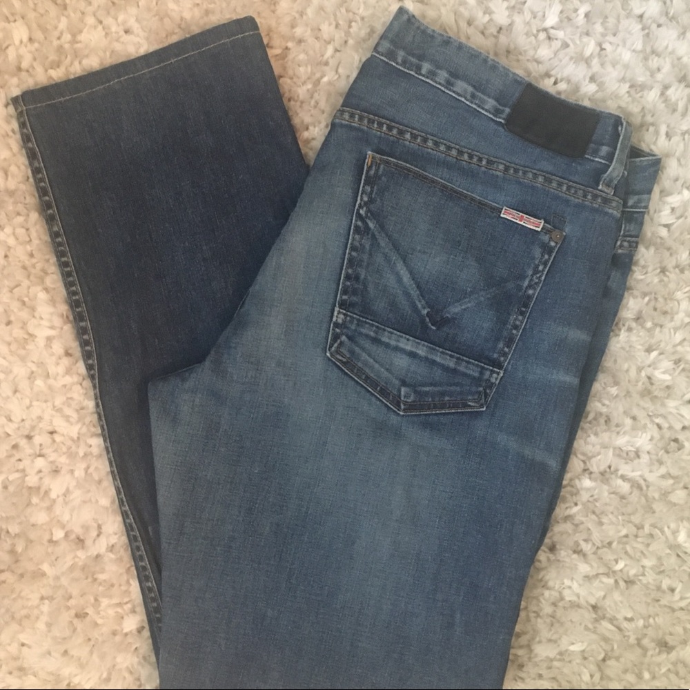 Hudson Byron Straight Button-fly Jeans